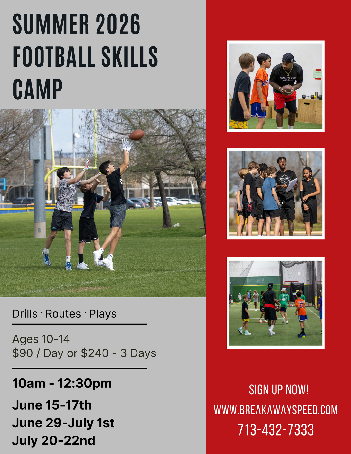 Summer Football Skills Camp (6/15-6/17)
