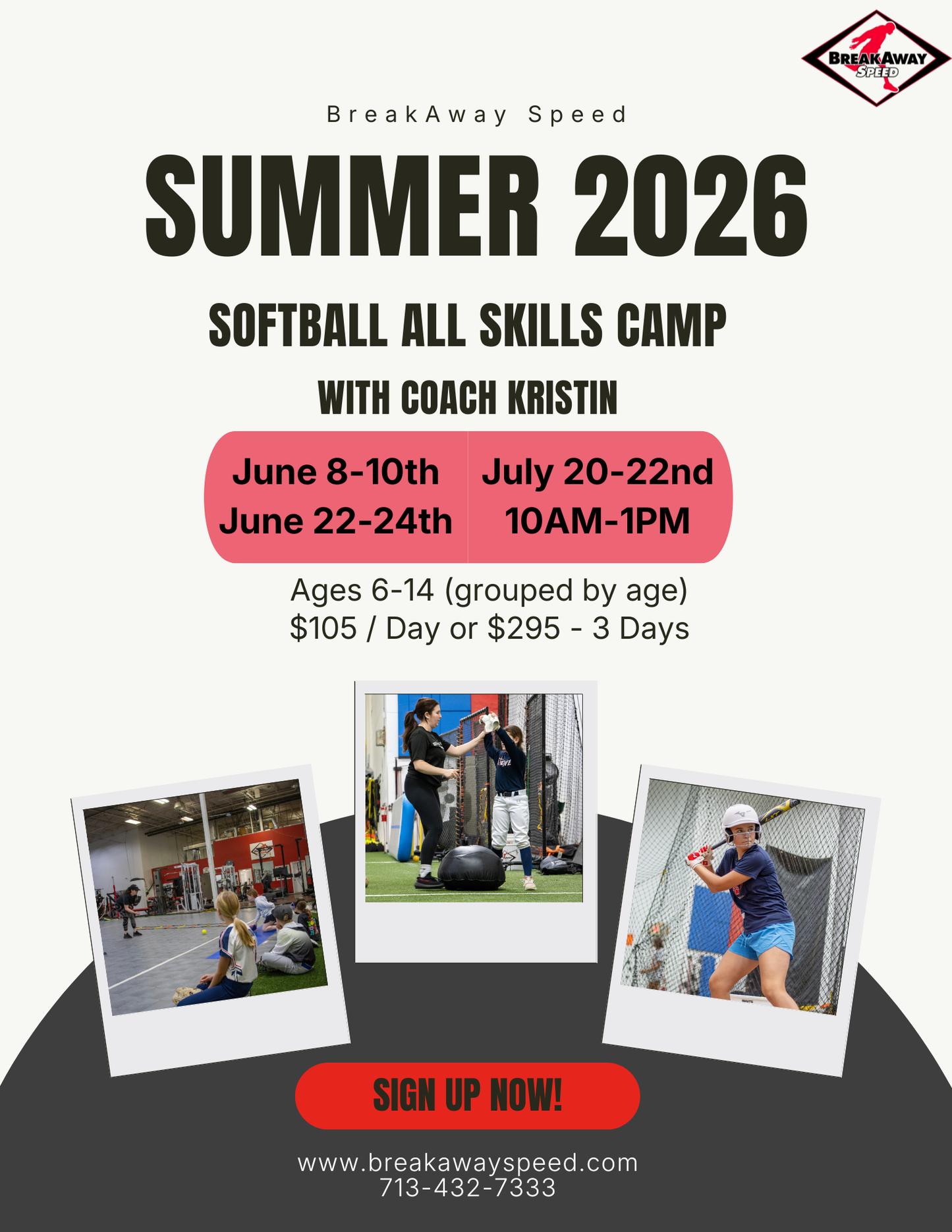 Summer Softball All Skills Camp (6/22-6/24)