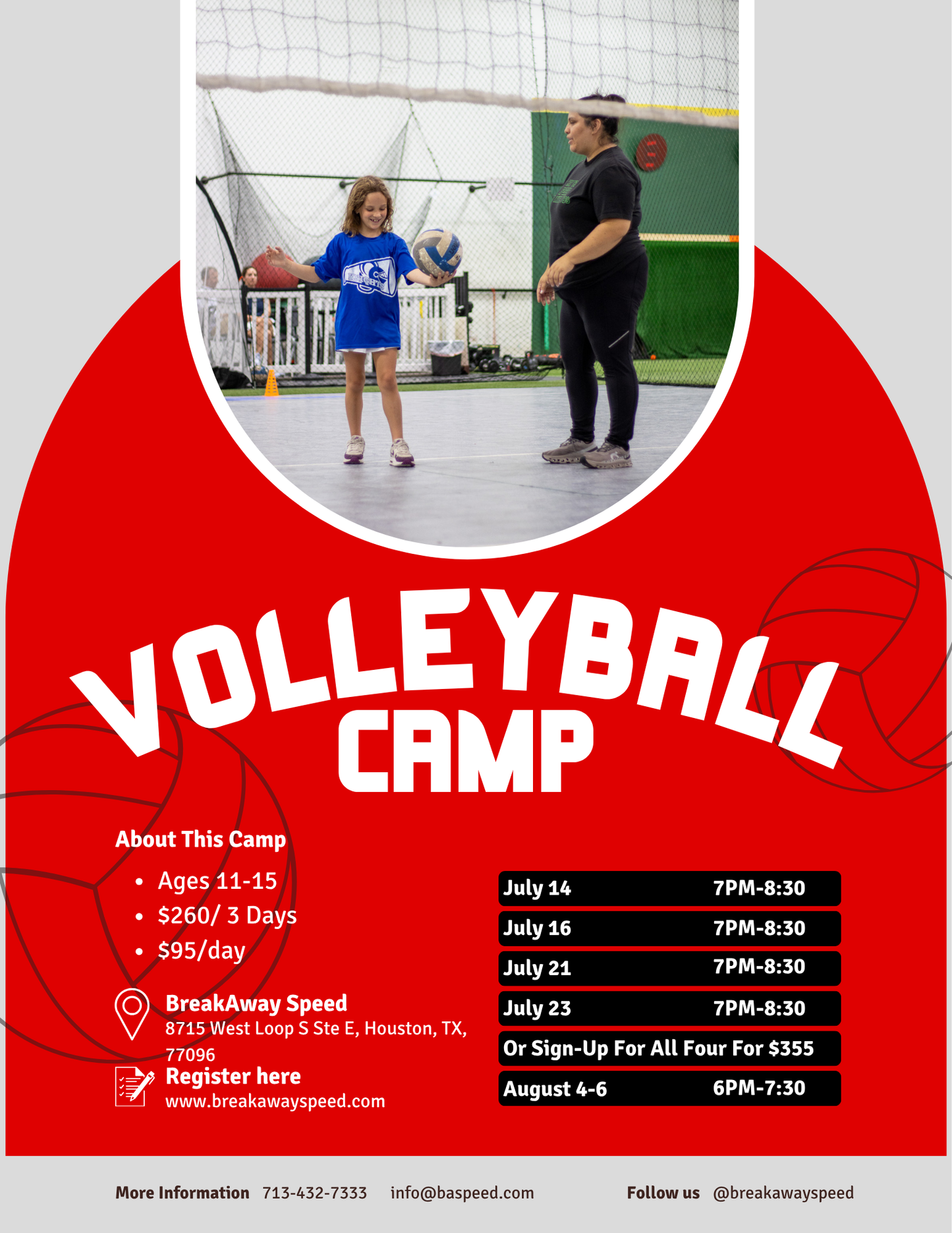 Summer Volleyball Camp 4 Day Camp